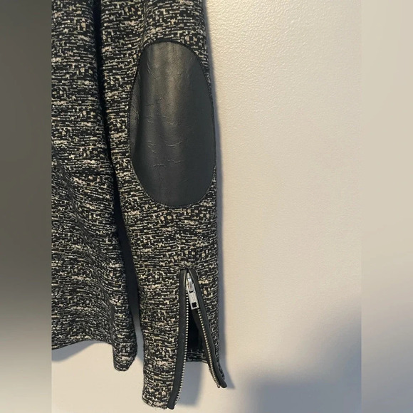 Madison Scotch Navy Multi colour open front Blazer size Small - Picture 5 of 6